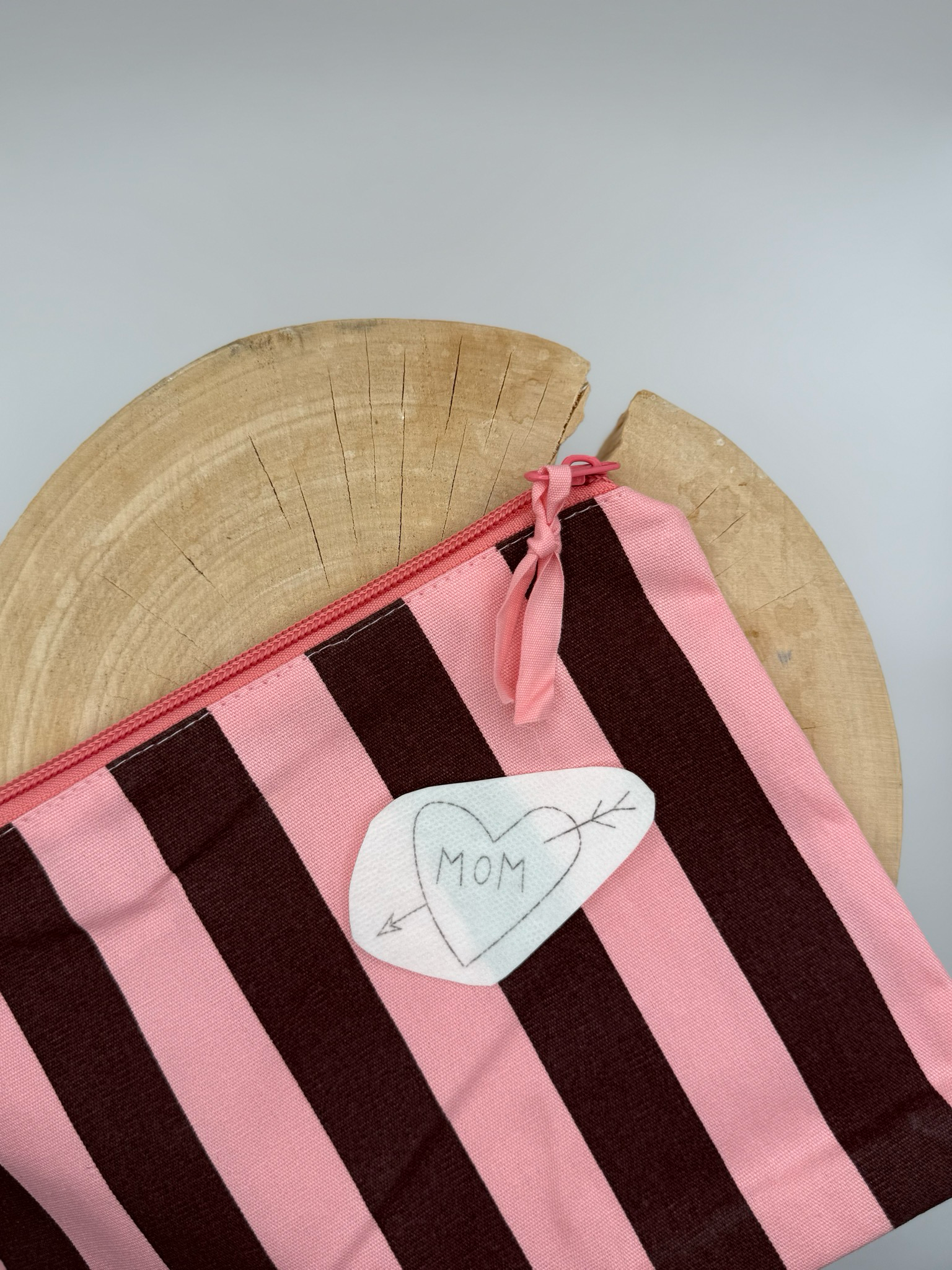 Utensilien Tasche - Rosa Schokolade