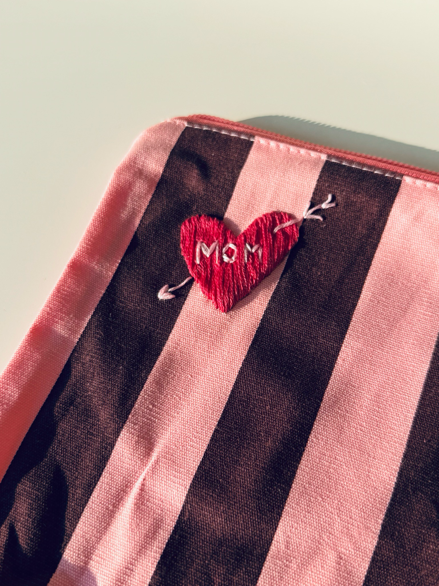 Utensilien Tasche - Rosa Schokolade