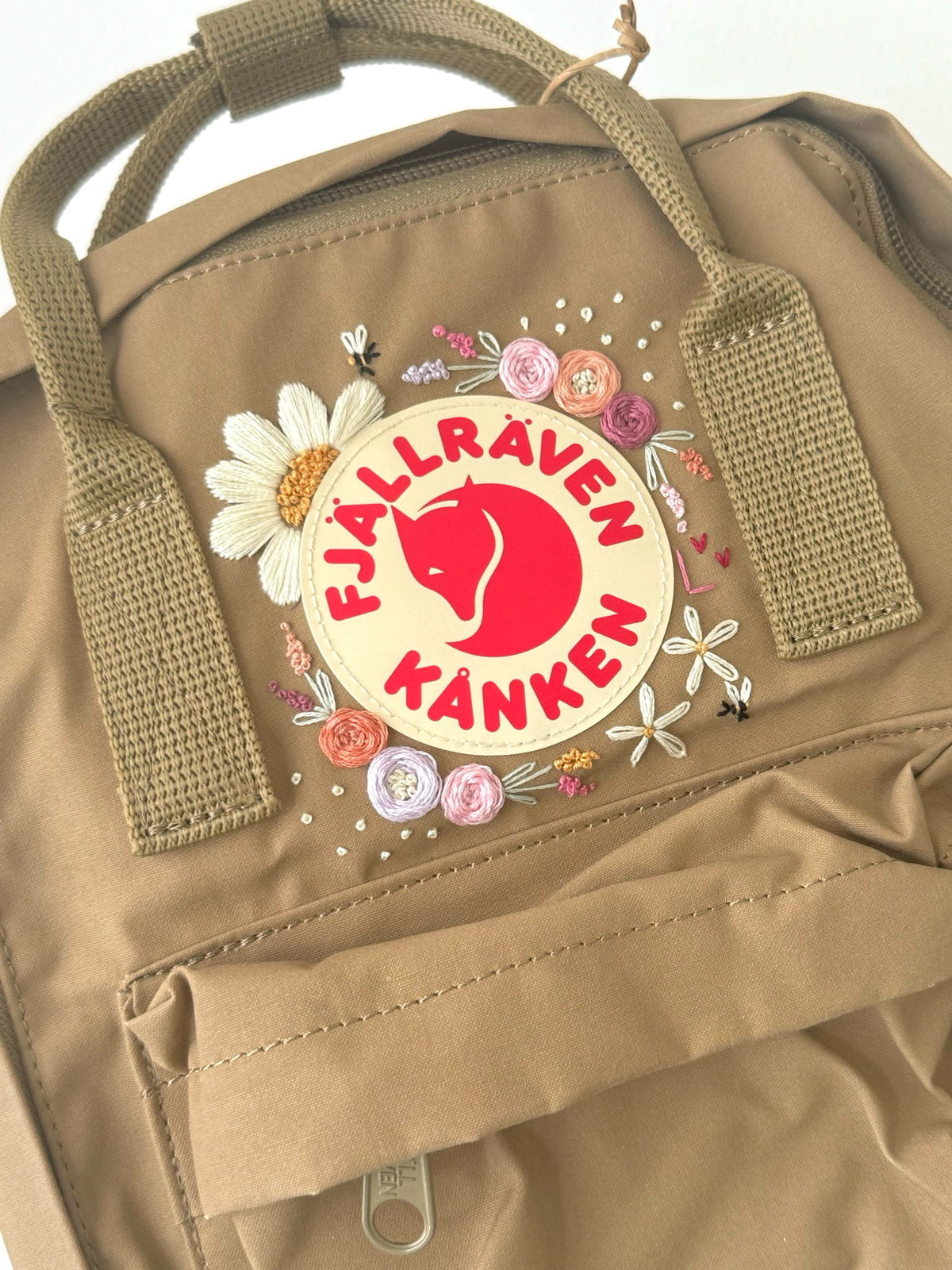 Rucksack Stickerei Set- Blumen plus Bienen
