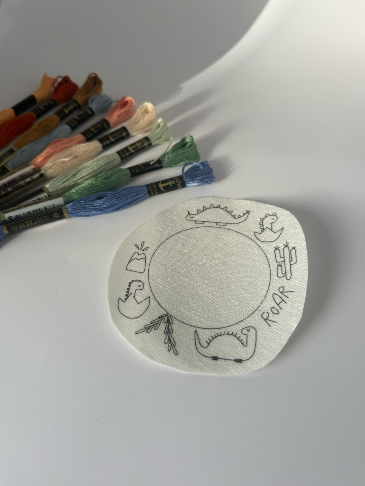 Rucksack Stickerei Set - Dino