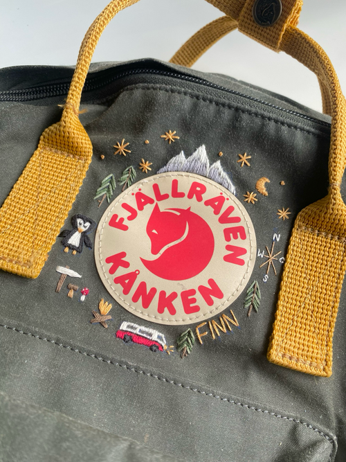 Rucksack Stickerei Motiv - Abenteuer - ohne Zubehör