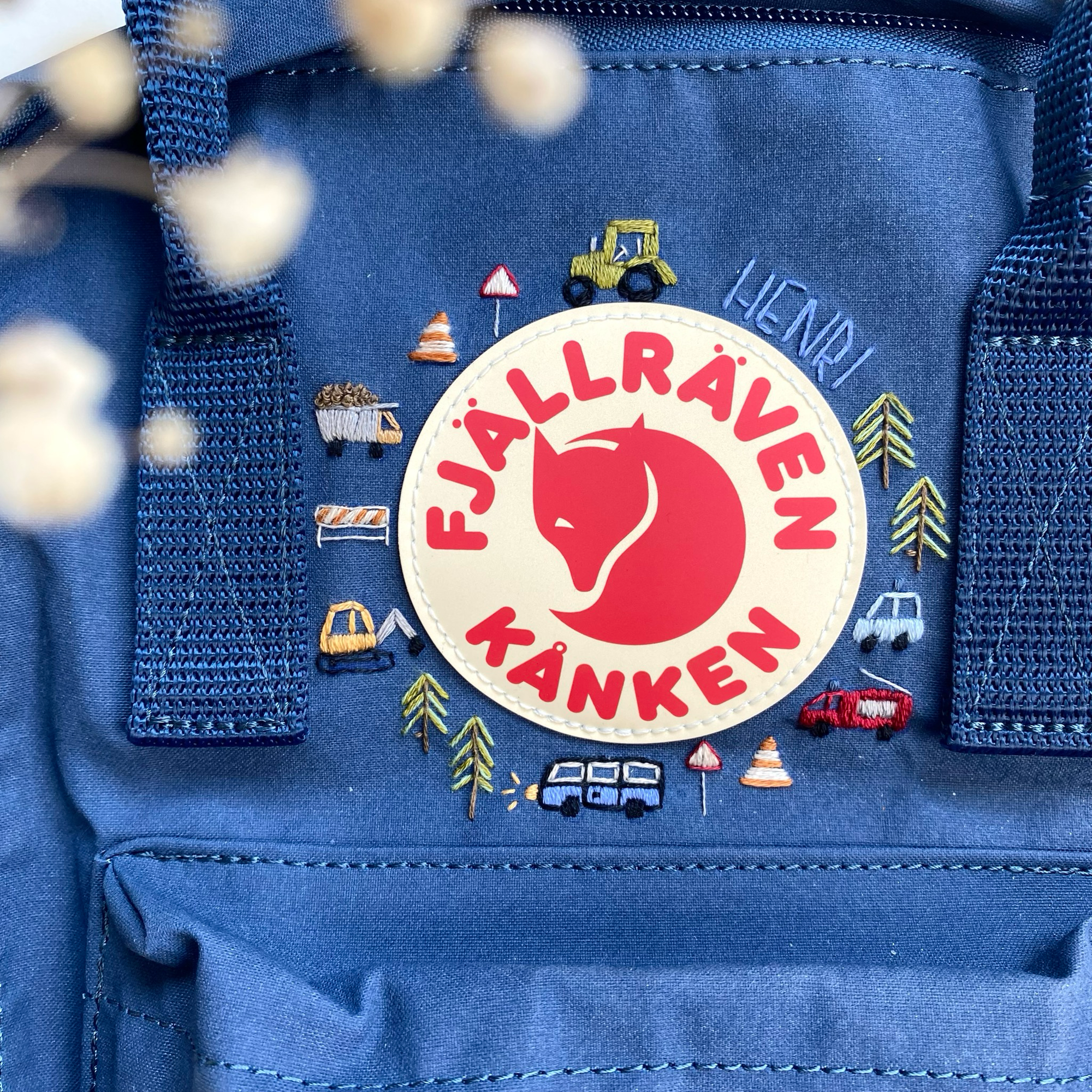 Rucksack Stickerei Motiv - Fahrzeuge - ohne Zubehör